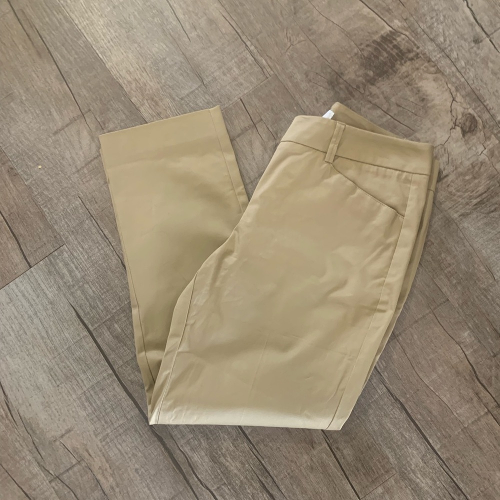 Women’s New York & Company Khaki Stretch Ankle‎ Pants Size 0 NWOT
